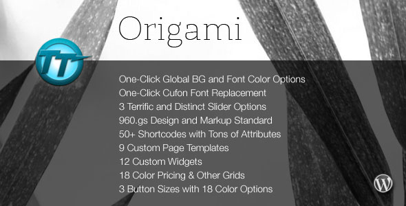 Origami Themeforest Wordpress Theme