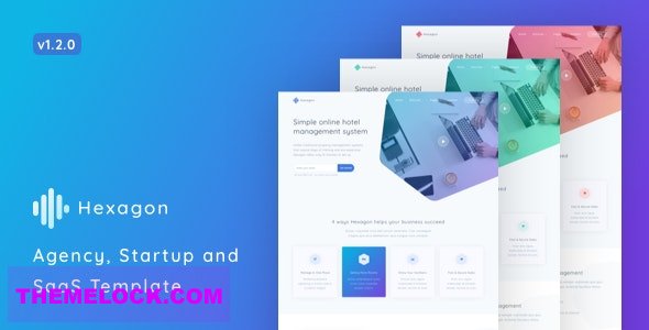 HEXAGON V1.2.0 – AGENCY, STARTUP AND SAAS TEMPLATE