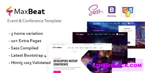 MAXBEAT V1.0 – EVENT & CONFERENCE HTML5 TEMPLATE