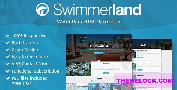 SWIMMERLAND V1.0 – WATER PARK HTML TEMPLATE
